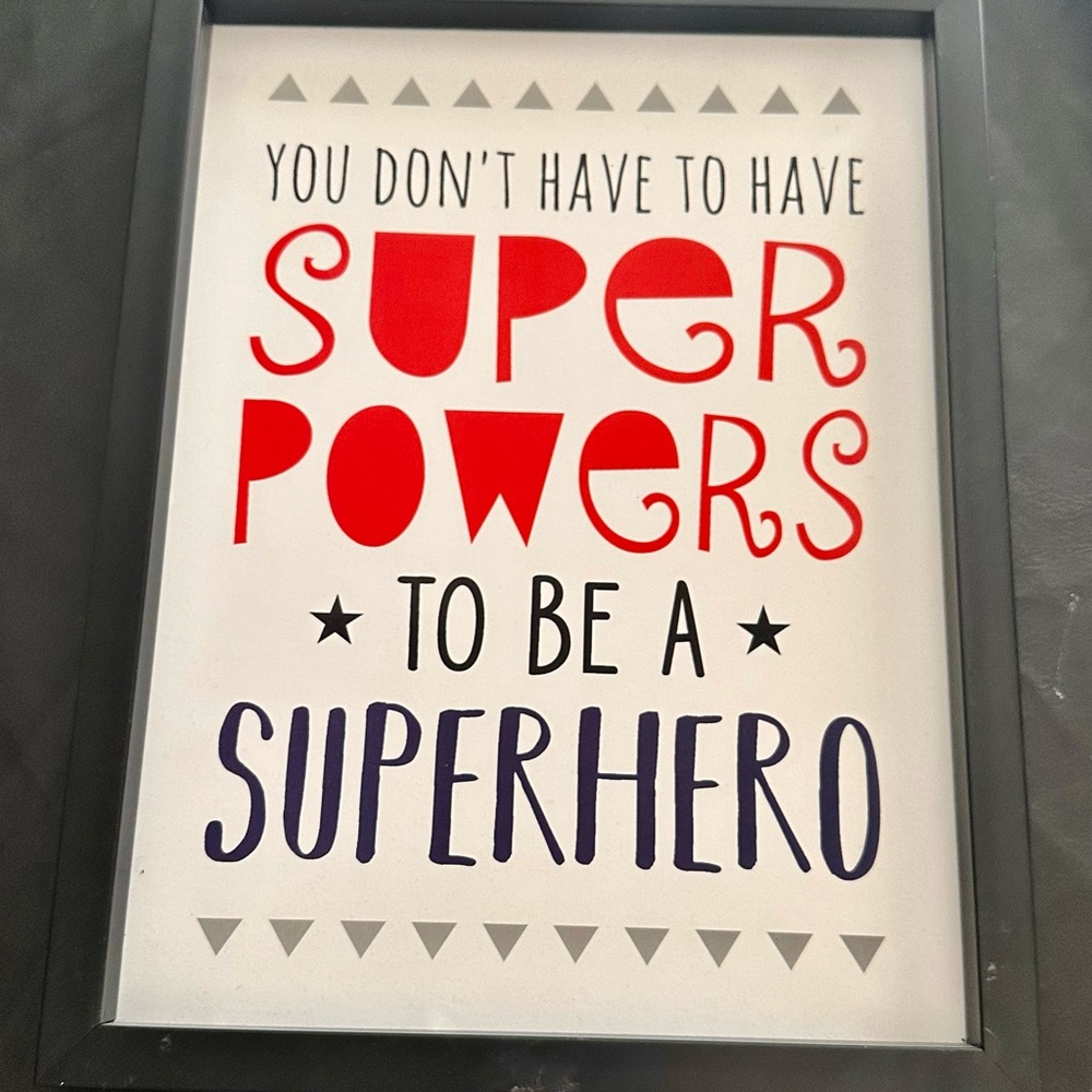 Boy Superhero Framed Pictures